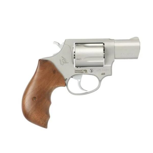Taurus M605 Stainless Steel Handgun .357 Mag 5rd Capacity 2" Barrel Turkish Walnut Grips