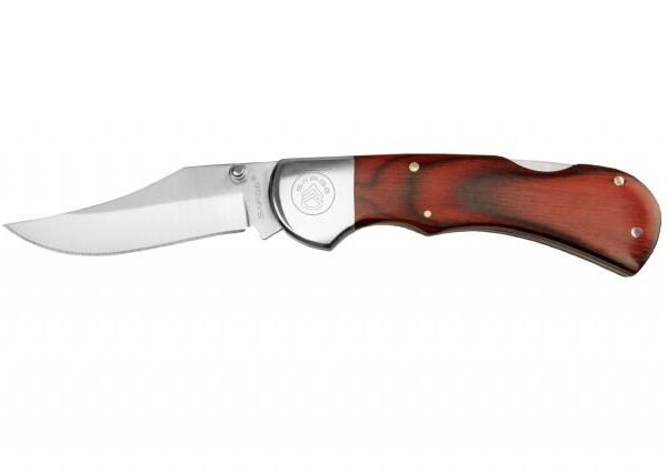 Sarge Knives Gambler Lock Back Folding Knife 2-3/4" Clip Point Blade Wood