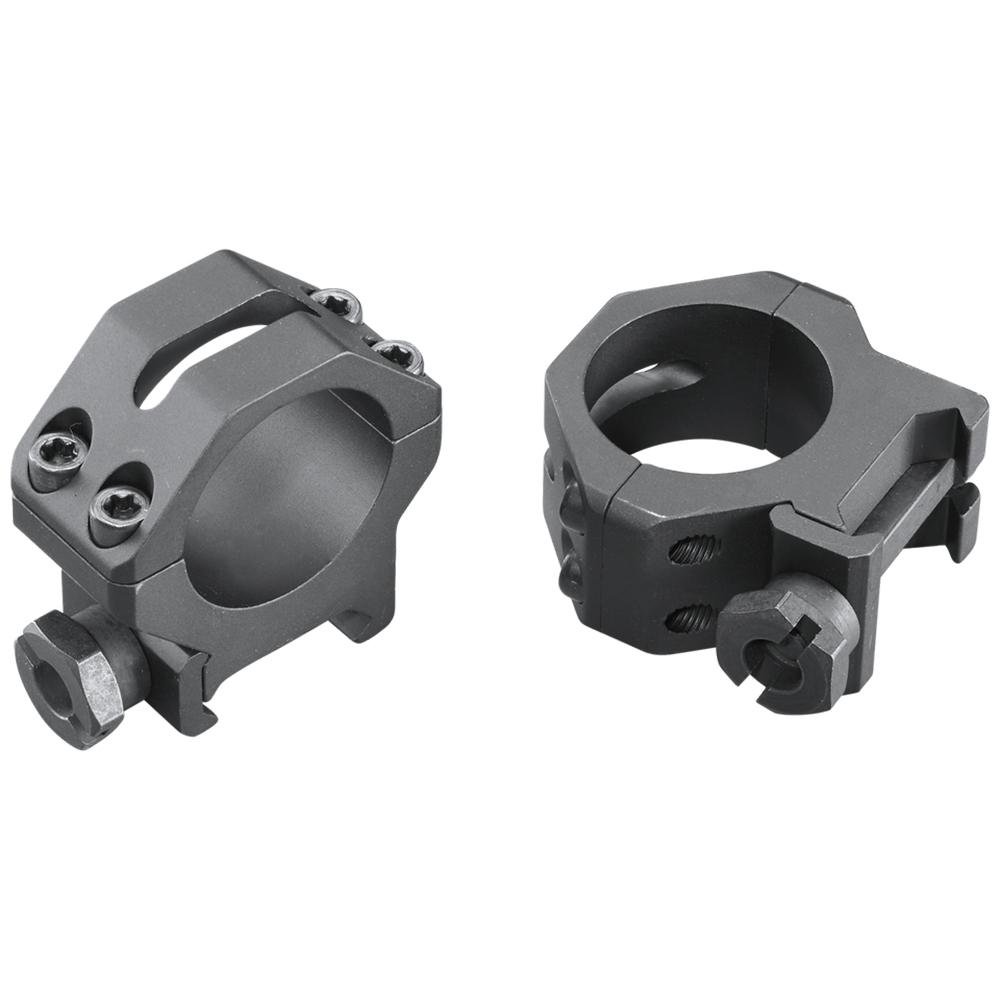 Weaver 4-Hole Tactical Picatinny Aluminum Scope Rings - Matte - 1" Medium