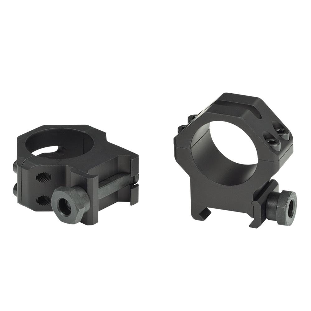 Weaver 4-Hole Tactical Picatinny Aluminum Scope Rings - Matte - 1" High
