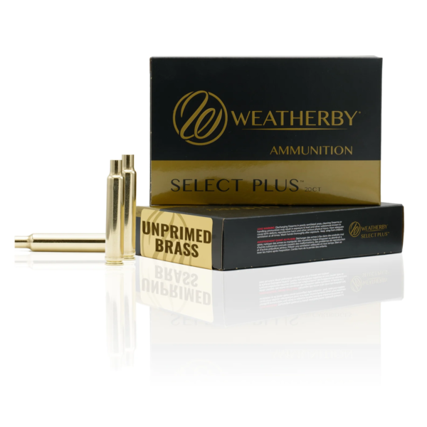Weatherby Unprimed Brass Rifle Cartridges 20/ct  .300 Wby
