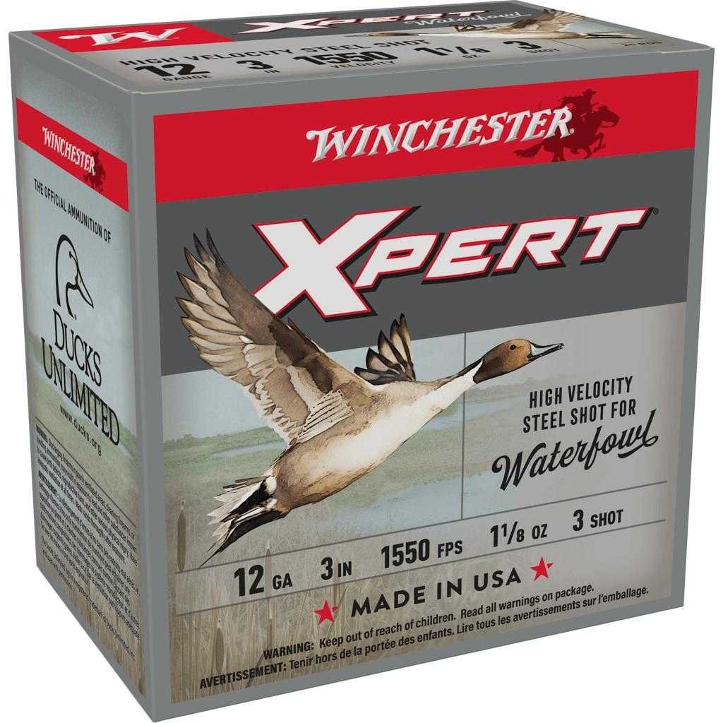Winchester Xpert High-Velocity Steel Shotshells 12 ga 2-3/4" 1-1/16 oz 1550 fps #3 25/ct