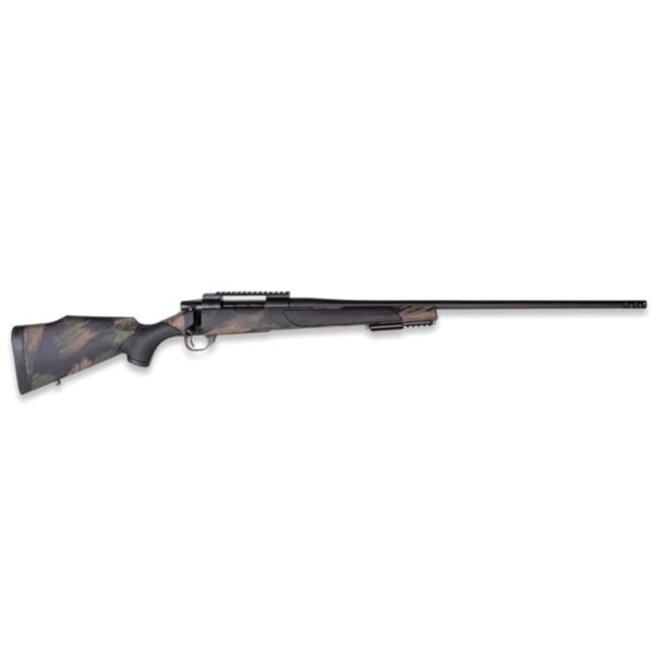 Weatherby Vanguard Black Hills Rifle .308 Win 5rd Capacity 20" Heavy Barrel Black Polymer Stock w/Green & Tan Paint