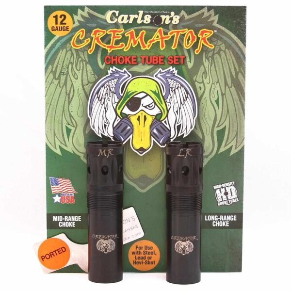 Carlson's Cremator Waterfowl Mid and Long Range Ported Choke Tube for 12 ga Beretta/Benelli Mobil 2/ct
