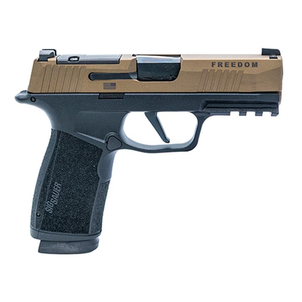 SIG P365X Macro Freedom 9mm - 3.7" Xray3 (2)17rd Bronze/Blck