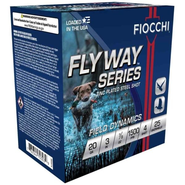 FIOCCHI 20GA #4 FLYWAY STEEL 25/250