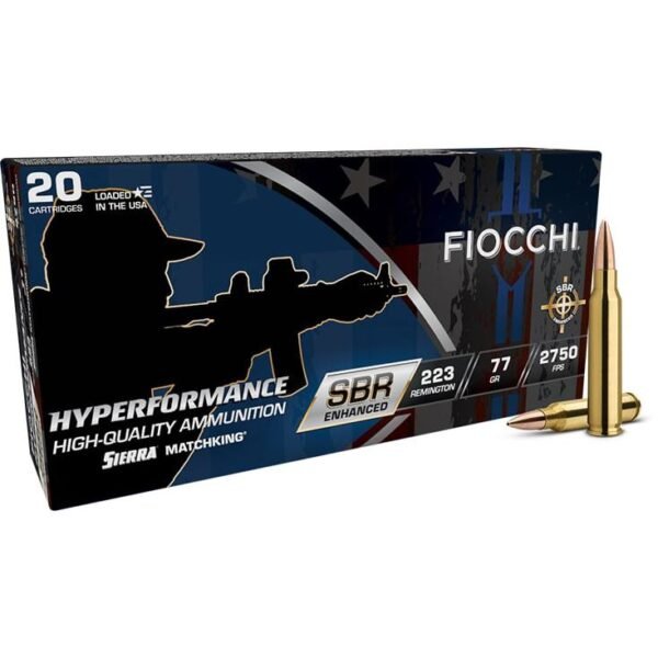 FIOCCHI HYPR SBR 223REM 77GR 20/200