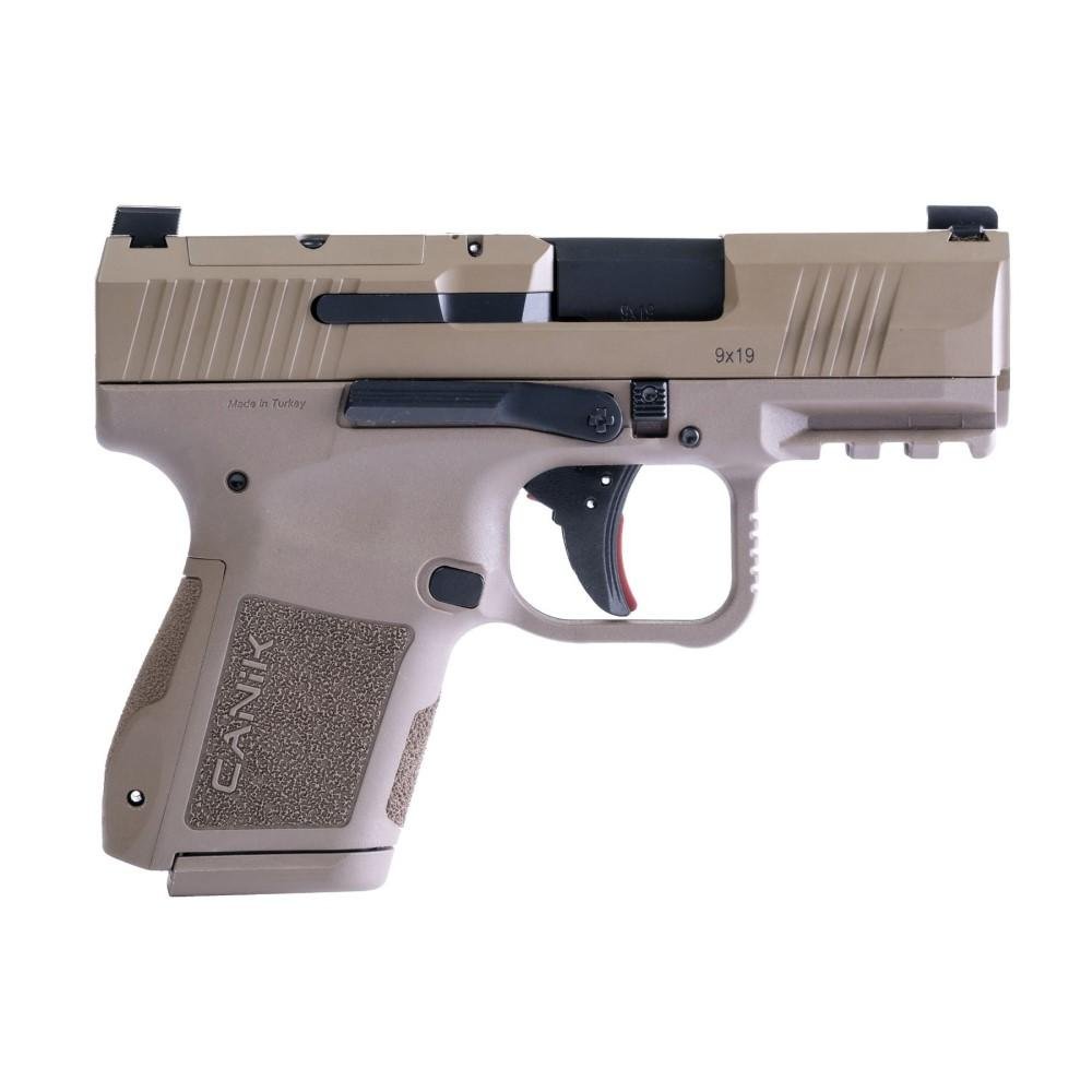 Canik Mete MC9 Handgun 9mm Luger 12 and 15rd Magazines (2) 3.18" Barrel FDE