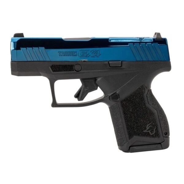 Taurus GX4 Handgun 9mm Luger 11rd (1) & 13rd (1) Magazines 3" Barrel Blue Slide and Black