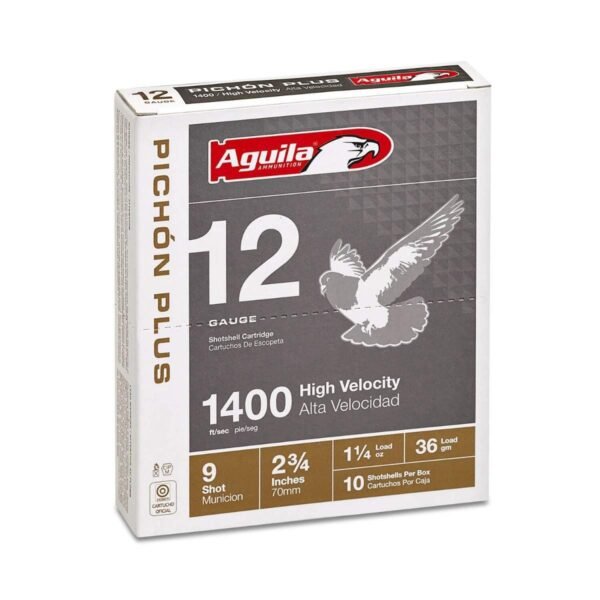 Aguila Pichon Plus Shotshell 12 ga 2-3/4" 1-1/4oz 1400 fps #9 10/ct