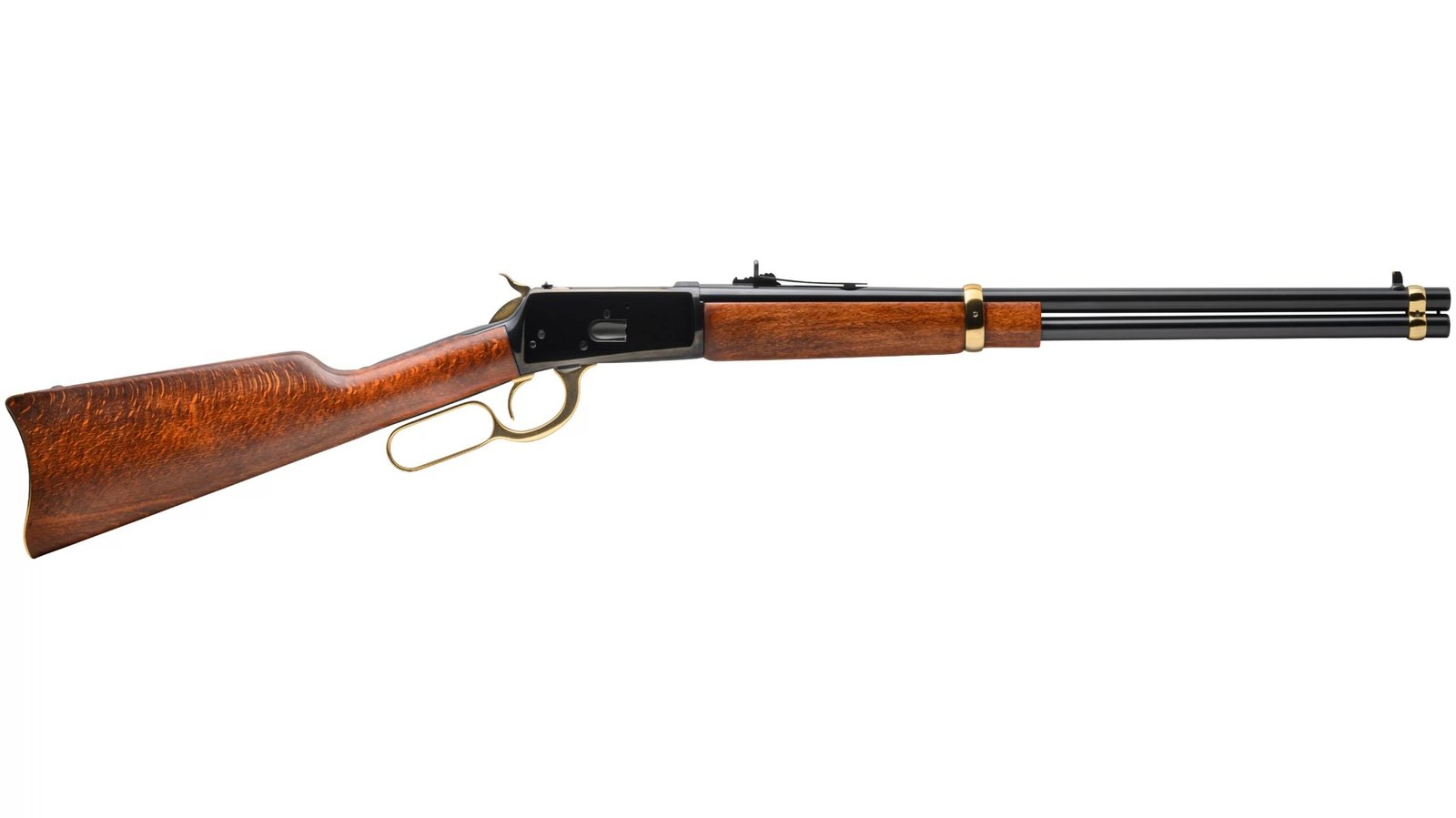 Rossi USA R92 Lever Action 920442013-GLD .44 Rem Mag 10+1 20" Black/Hardwood/Gold Accents