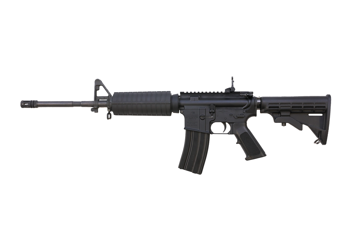 Bushmaster M4 Patrolman's Flat Top Rifle 5.56 NATO 30rd Magazine 16" Barrel Black