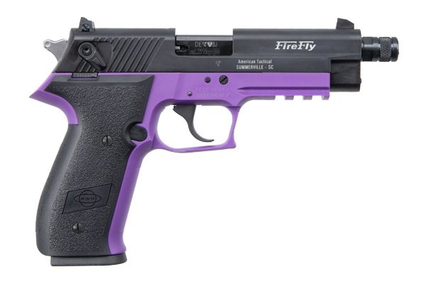 German Sport Guns GERG2210TFFL Firefly 4.9" .22LR Threaded Barrel 10+1 Purple