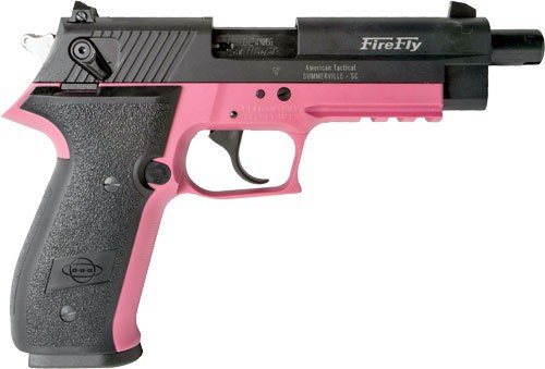 German Sport Guns Firefly 4.9" .22LR Threaded Barrel 10+1 Black/Pink