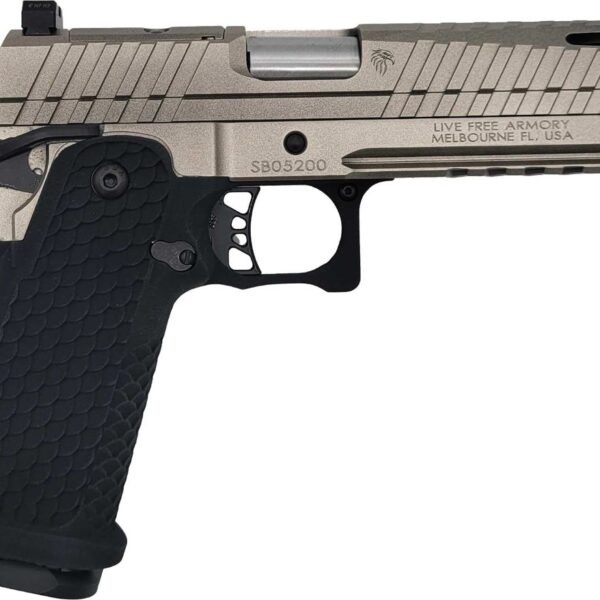 LFA Apollo 11 Full Size Pistol - 9mm | Platinum Silver | 5" | 1x17rd Mag