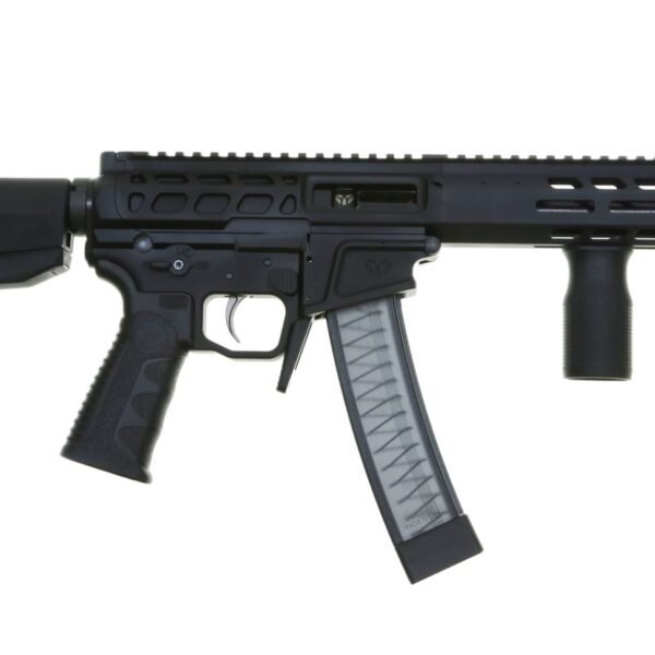 Wraithworks WARSCORP9 Side-charging AR SBR - Black | 9mm | 8.5" Barrel | 7" M-LOK Rail | Accepts Scorpion Mags | BCM Stock