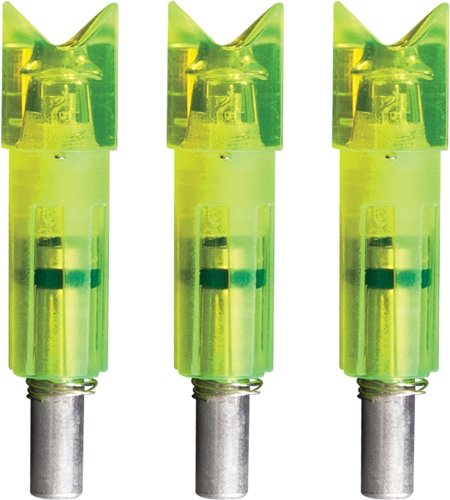 Lumenok Lighted Nock Xbow Grn - Crescent Easton Carbon 3pk - Image 3