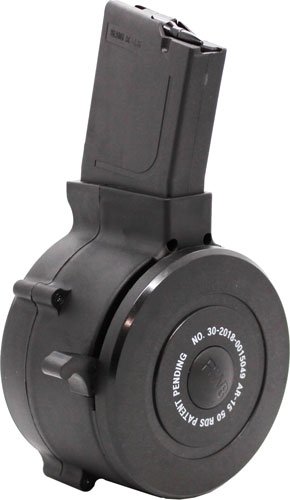 IVER JOHNSON MAGAZINE AR15 - 223 50RD DRUM BLACK POLYMER