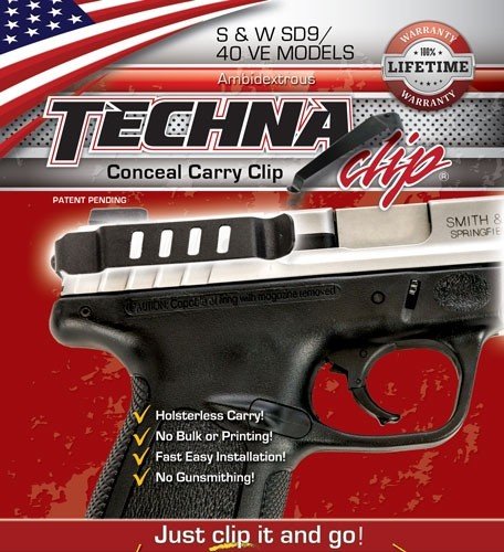Techna Clip S&W SD Ve 9/40 Ambi Black - Image 4